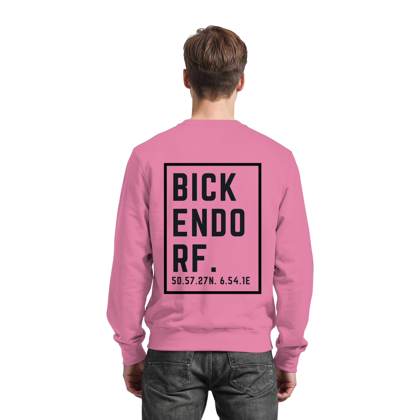 Bickendorf Koordinaten (großer Druck auf dem Rücken) - Basic Sweatshirt