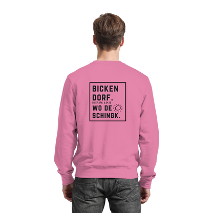 Wo de Sonn schingk - Bickendorf Druck Rücken - Basic Sweatshirt