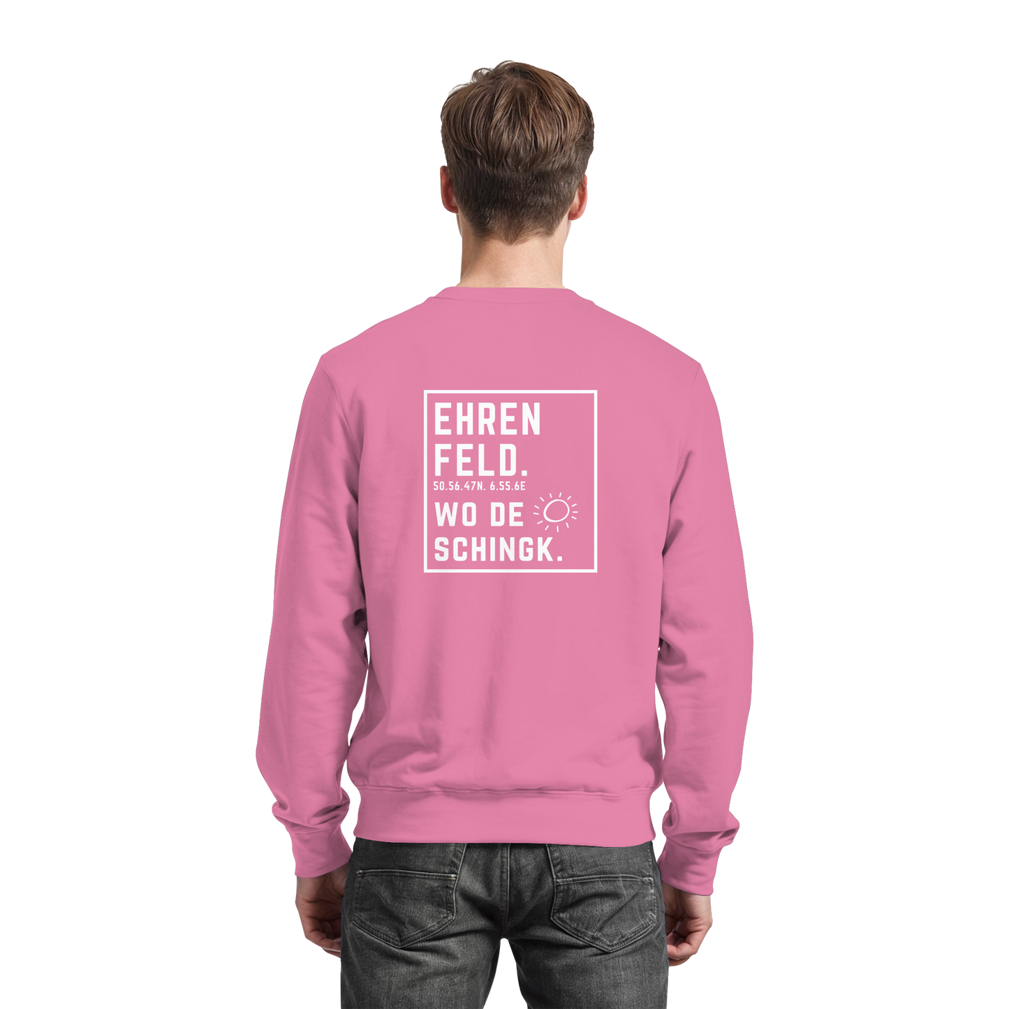 Wo de Sonn schingk - Ehrenfeld Druck Rücken  - Basic Sweatshirt