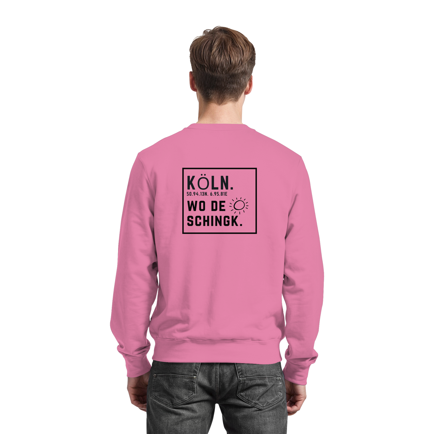 Wo de Sonn schingk - Köln Druck Rücken  - Basic Sweatshirt