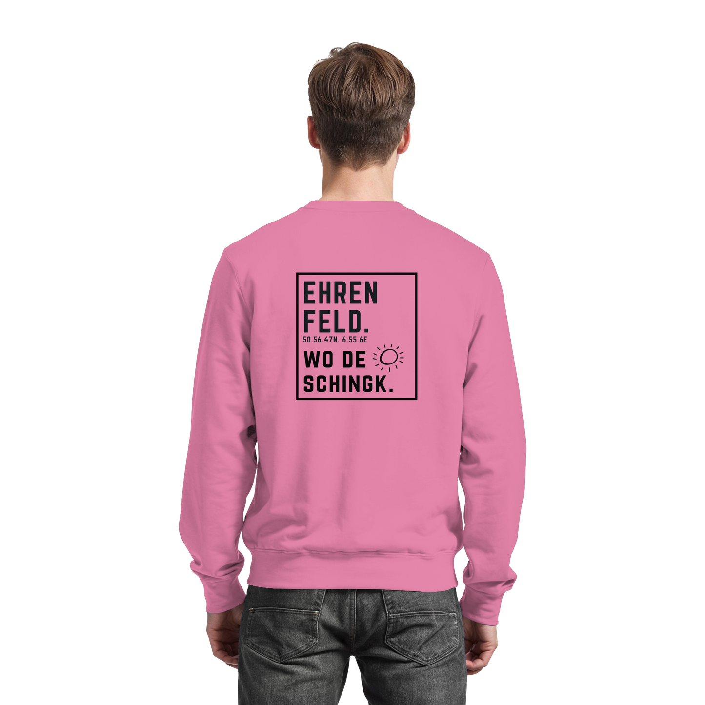 Wo de Sonn schingk - Ehrenfeld Druck Rücken - Basic Sweatshirt