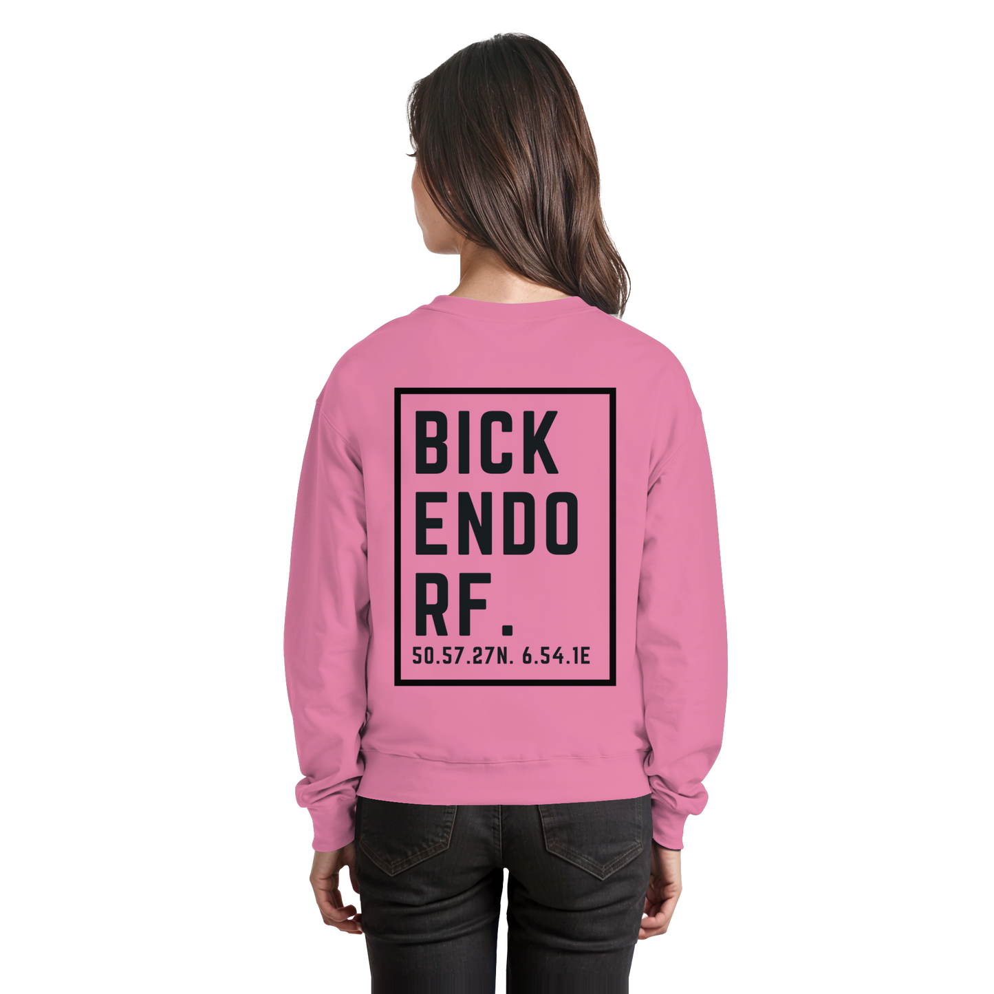Bickendorf Koordinaten (großer Druck auf dem Rücken) - Basic Sweatshirt