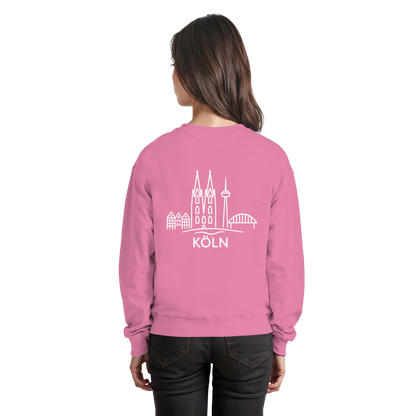 Köln Skyline (großer Druck auf dem Rücken) - Basic Sweatshirt