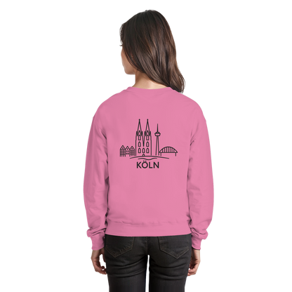 Köln Skyline (großer Druck auf dem Rücken) - Basic Sweatshirt