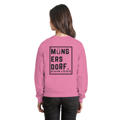 Müngersdorf Koordinaten (großer Druck auf dem Rücken) - Basic Sweatshirt