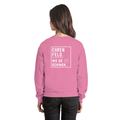 Wo de Sonn schingk - Ehrenfeld Druck Rücken  - Basic Sweatshirt