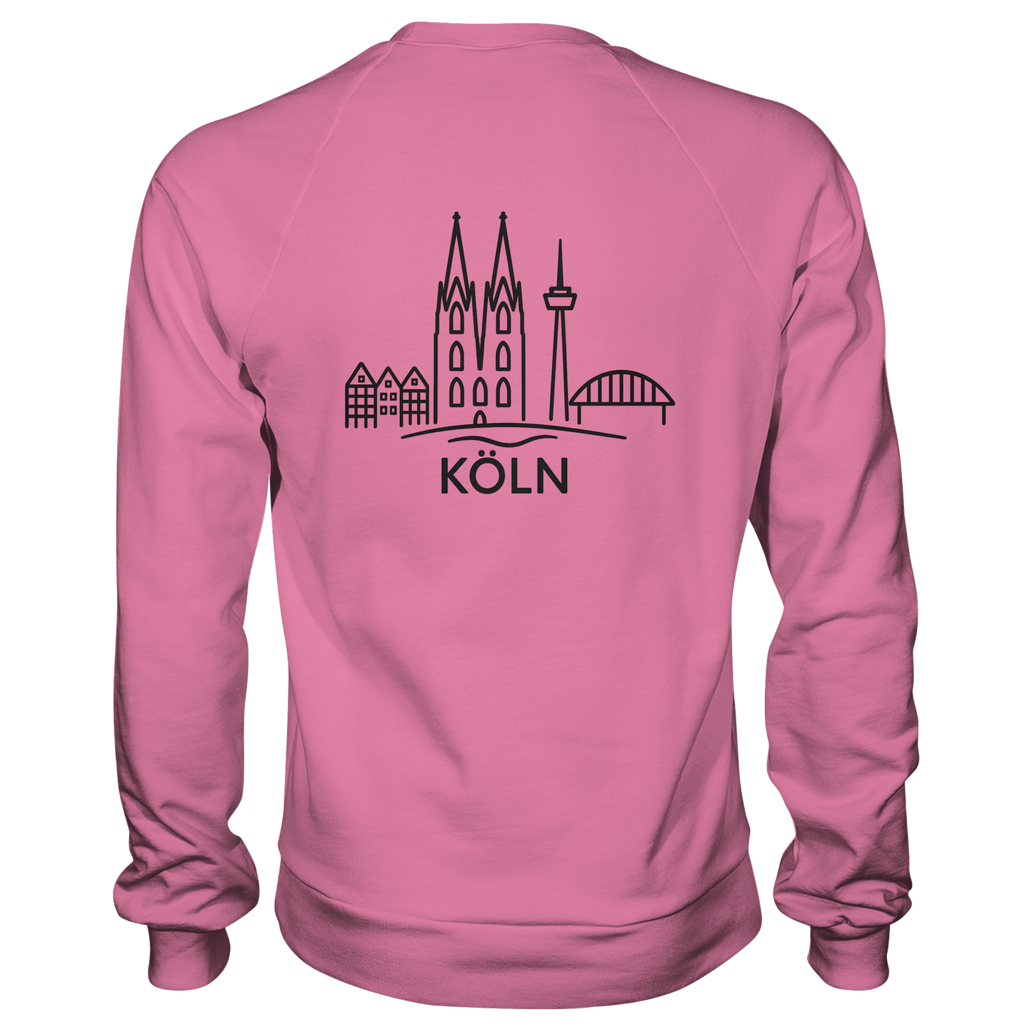 Köln Skyline (großer Druck auf dem Rücken) - Basic Sweatshirt