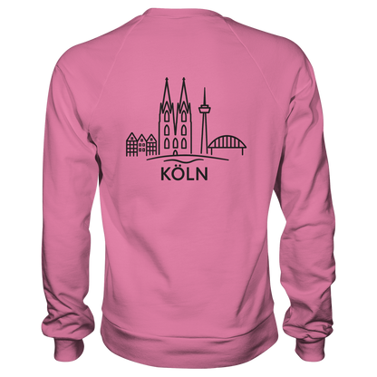 Köln Skyline (großer Druck auf dem Rücken) - Basic Sweatshirt