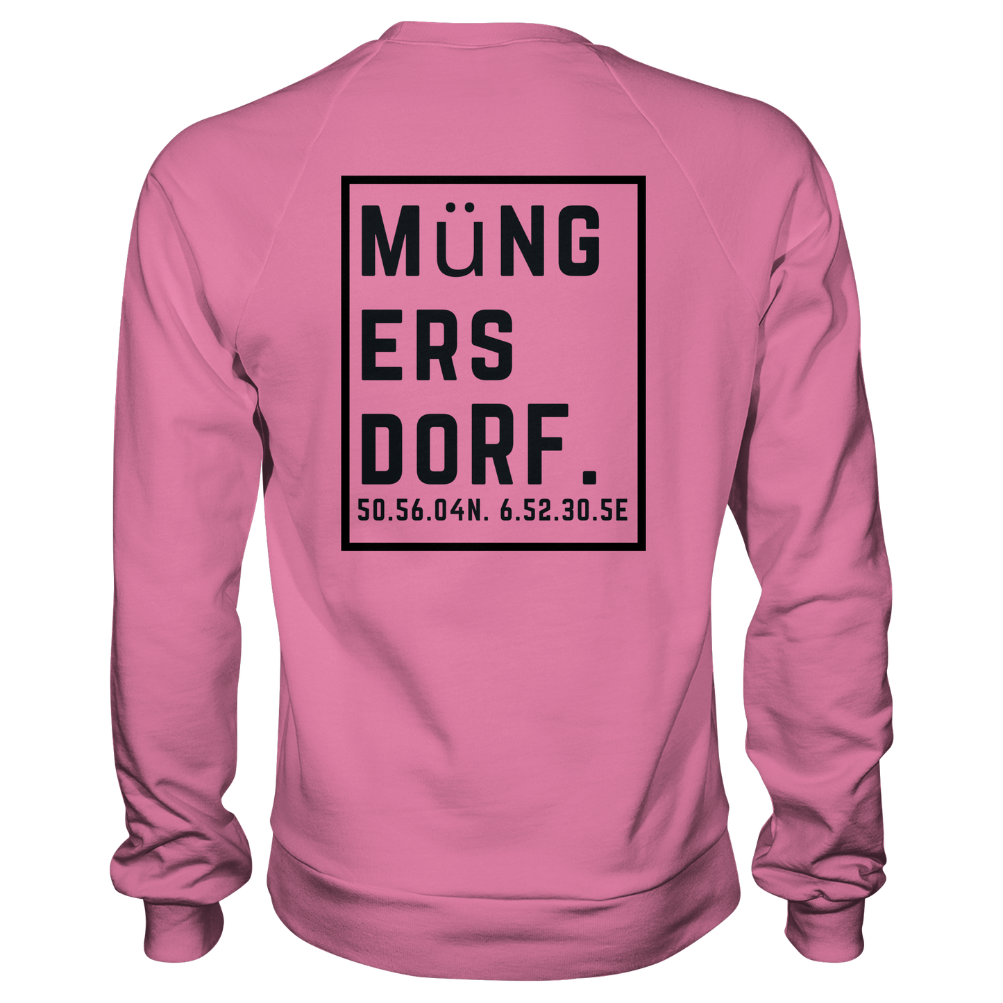 Müngersdorf Koordinaten (großer Druck auf dem Rücken) - Basic Sweatshirt