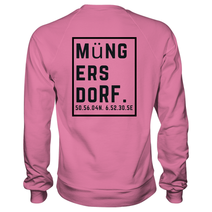 Müngersdorf Koordinaten (großer Druck auf dem Rücken) - Basic Sweatshirt