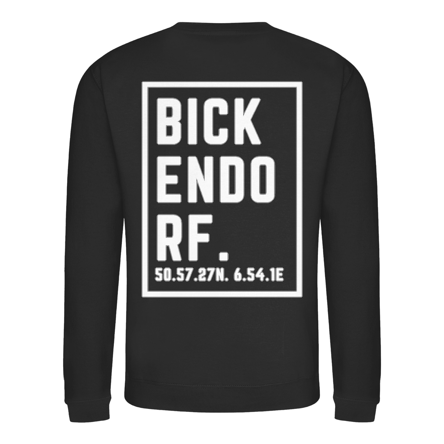 Bickendorf Koordinaten (großer Druck auf dem Rücken) - Basic Sweatshirt