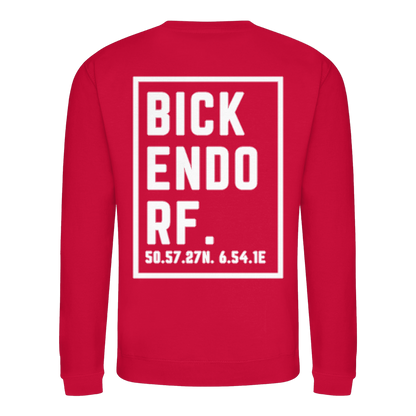 Bickendorf Koordinaten (großer Druck auf dem Rücken) - Basic Sweatshirt