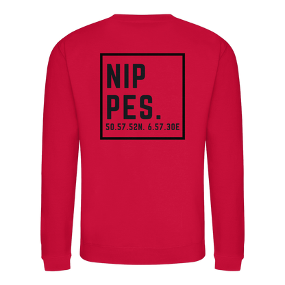 Nippes Koordinaten (großer Druck auf dem Rücken) - Basic Sweatshirt