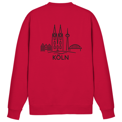 Köln Skyline (großer Druck auf dem Rücken) - Basic Sweatshirt