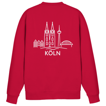 Köln Skyline (großer Druck auf dem Rücken) - Basic Sweatshirt