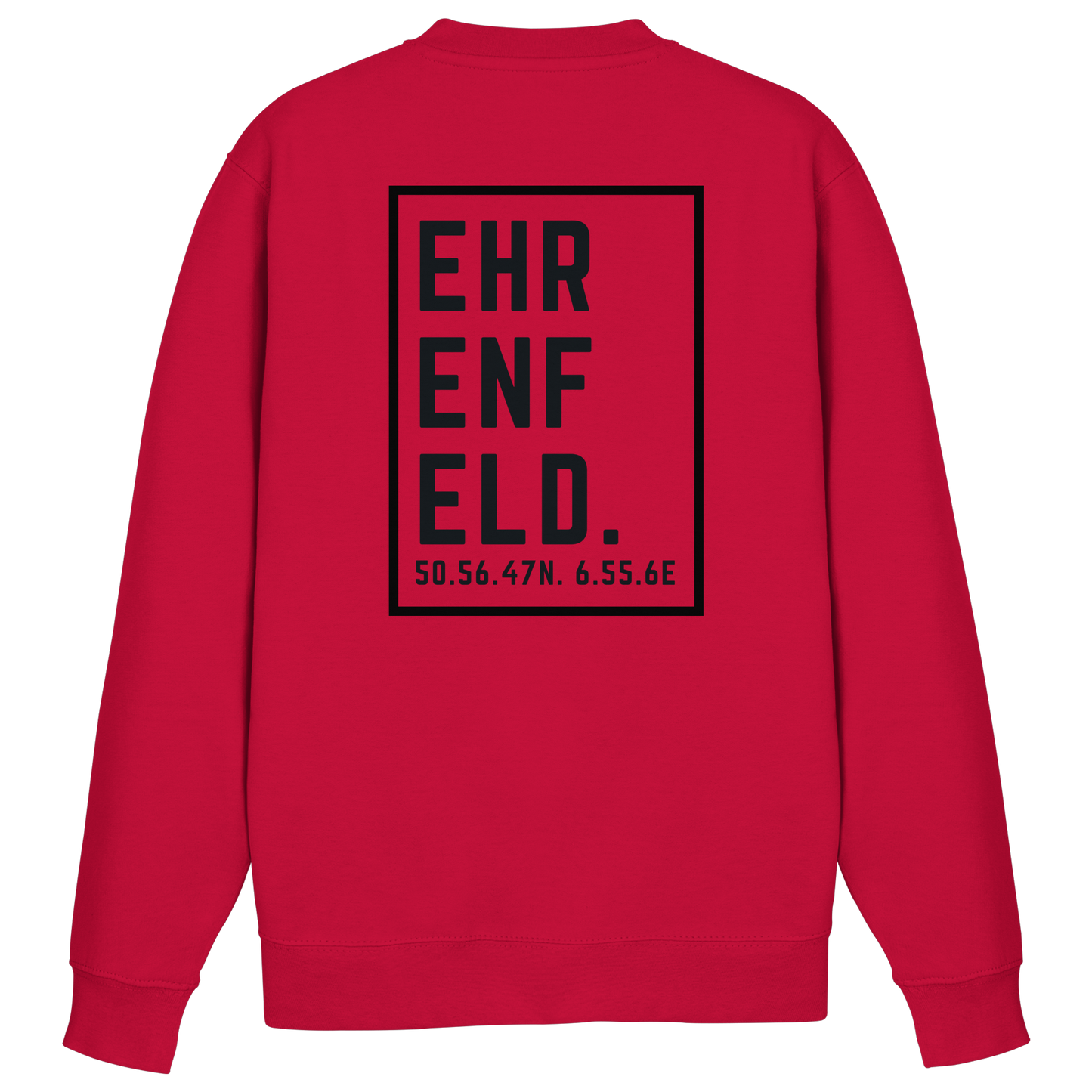 Ehrenfeld Koordinaten (großer Druck auf dem Rücken) - Basic Sweatshirt