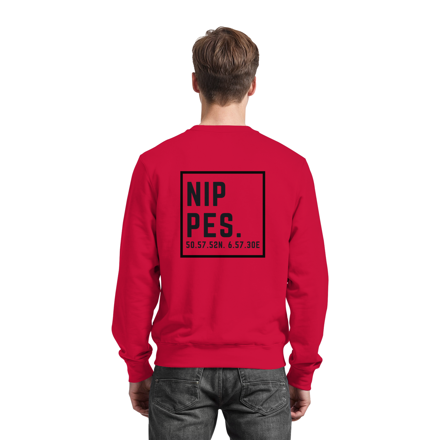 Nippes Koordinaten (großer Druck auf dem Rücken) - Basic Sweatshirt