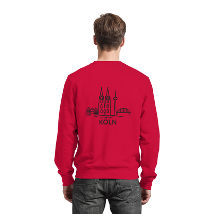 Köln Skyline (großer Druck auf dem Rücken) - Basic Sweatshirt