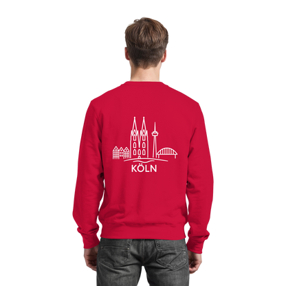 Köln Skyline (großer Druck auf dem Rücken) - Basic Sweatshirt