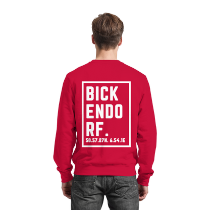 Bickendorf Koordinaten (großer Druck auf dem Rücken) - Basic Sweatshirt