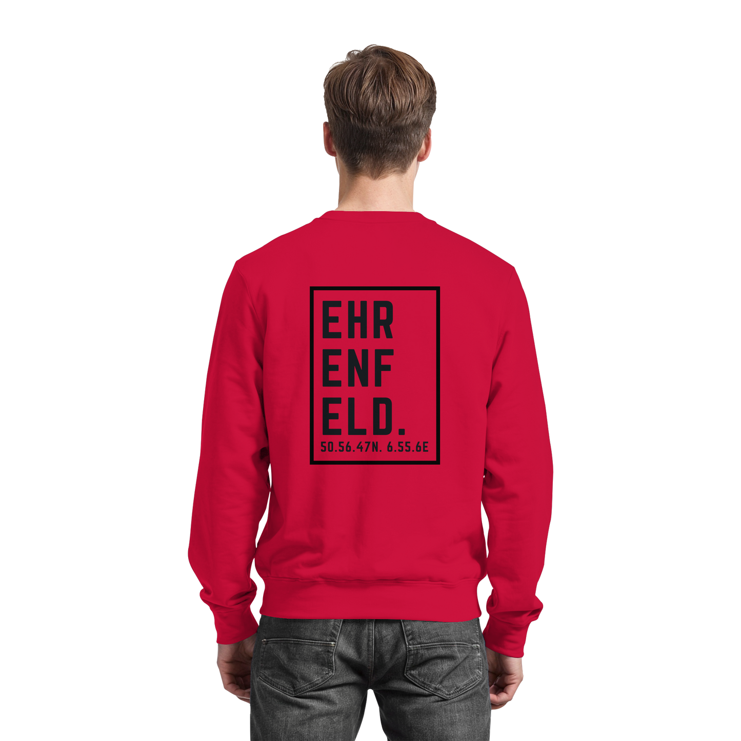 Ehrenfeld Koordinaten (großer Druck auf dem Rücken) - Basic Sweatshirt