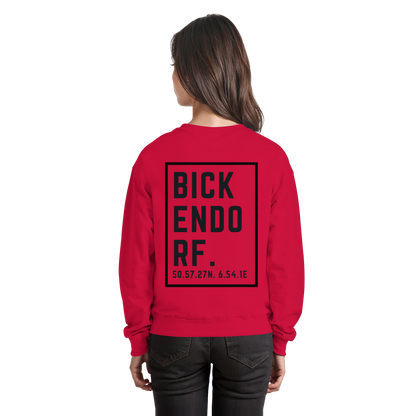 Bickendorf Koordinaten (großer Druck auf dem Rücken) - Basic Sweatshirt