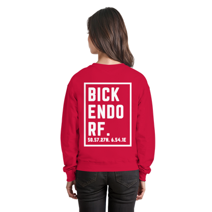 Bickendorf Koordinaten (großer Druck auf dem Rücken) - Basic Sweatshirt