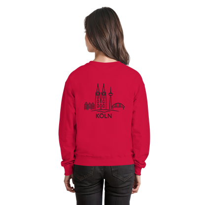 Köln Skyline (großer Druck auf dem Rücken) - Basic Sweatshirt