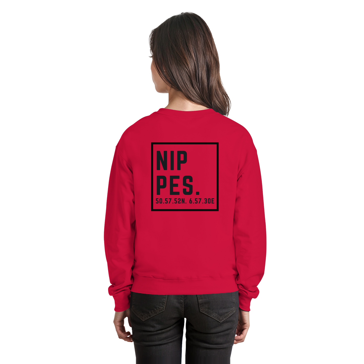 Nippes Koordinaten (großer Druck auf dem Rücken) - Basic Sweatshirt
