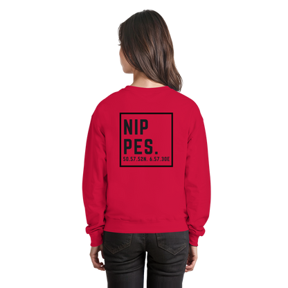 Nippes Koordinaten (großer Druck auf dem Rücken) - Basic Sweatshirt