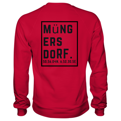 Müngersdorf Koordinaten (großer Druck auf dem Rücken) - Basic Sweatshirt