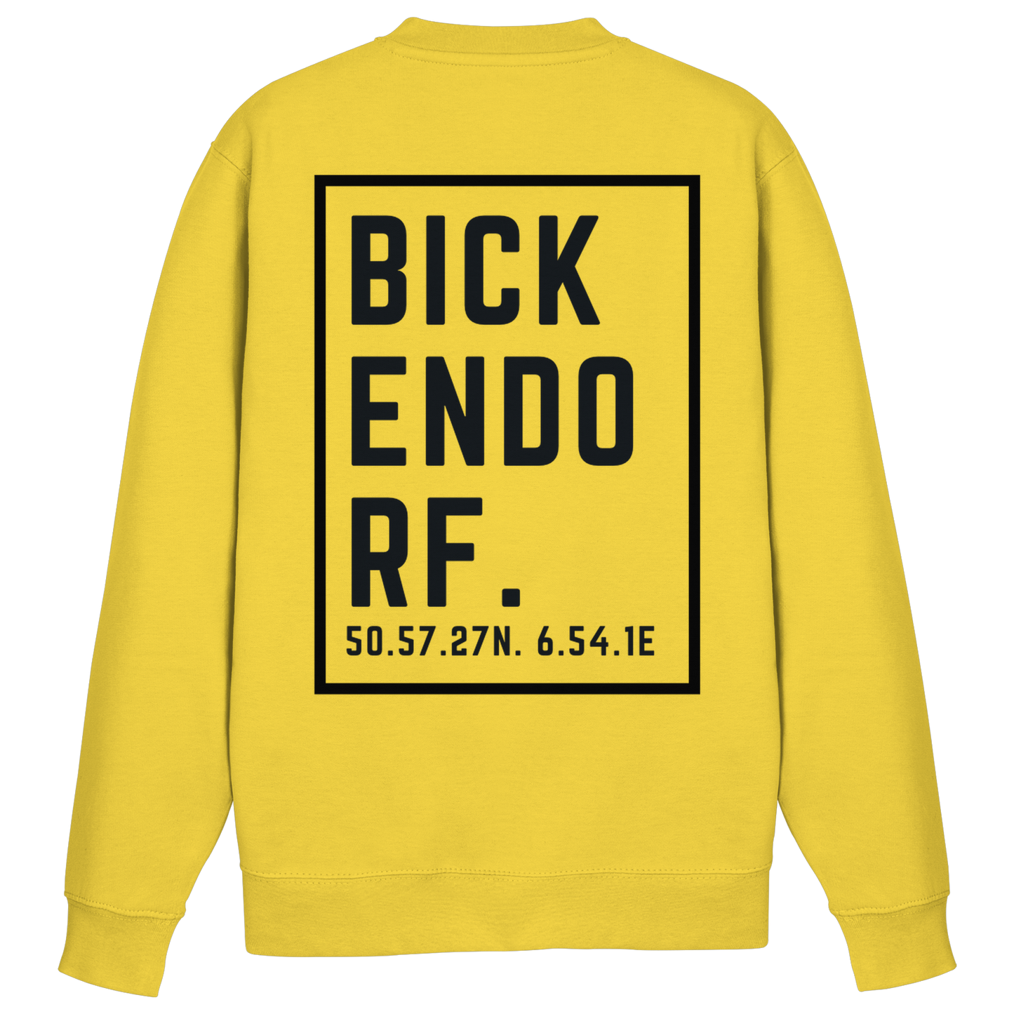 Bickendorf Koordinaten (großer Druck auf dem Rücken) - Basic Sweatshirt