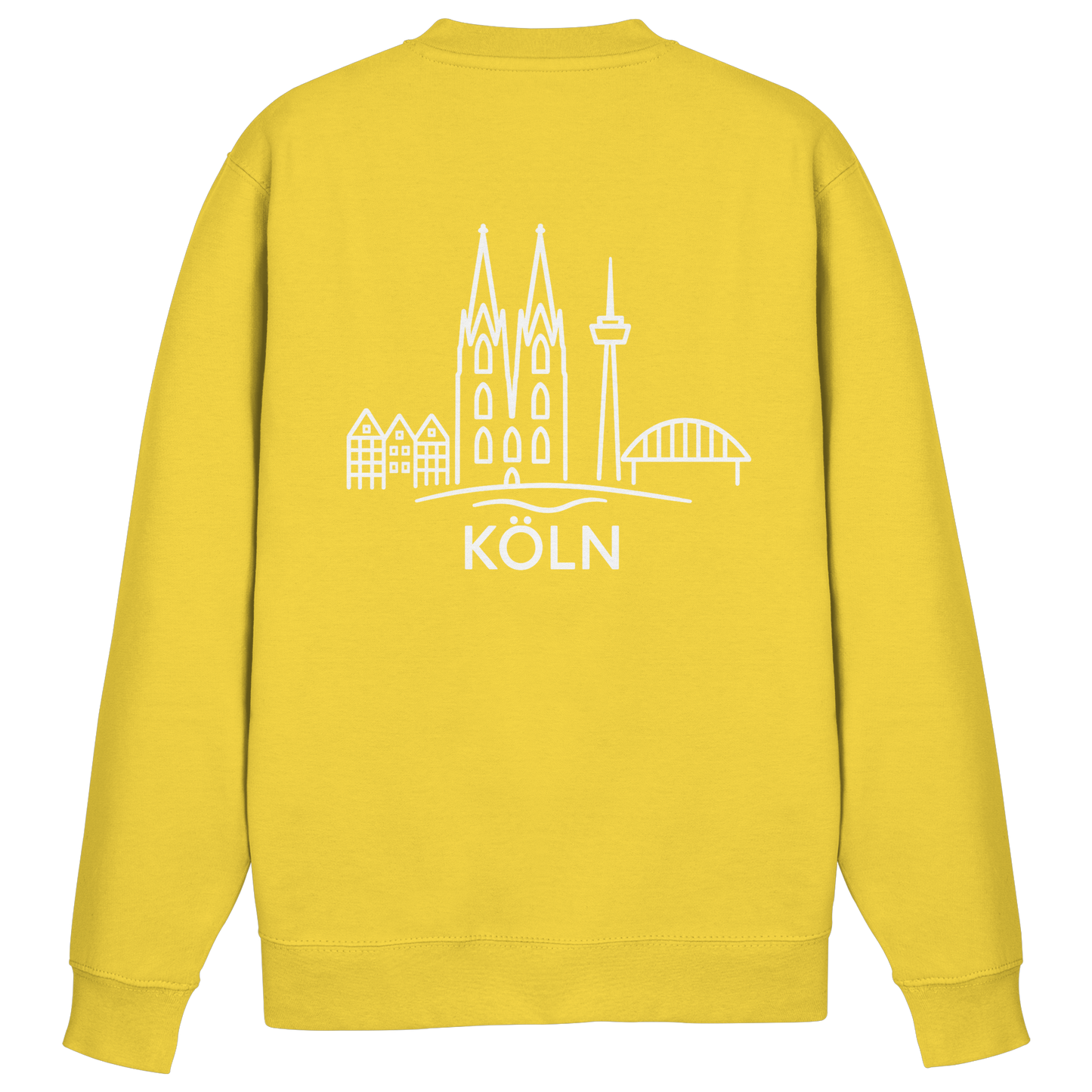 Köln Skyline (großer Druck auf dem Rücken) - Basic Sweatshirt