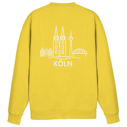Köln Skyline (großer Druck auf dem Rücken) - Basic Sweatshirt