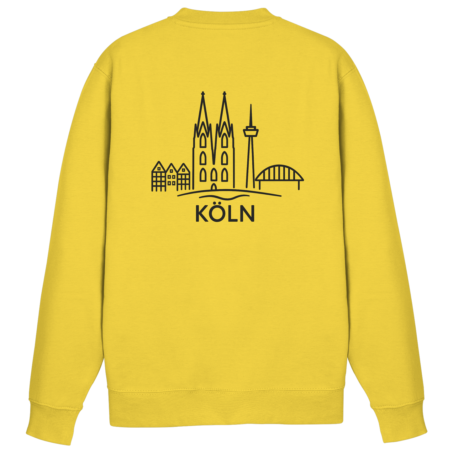 Köln Skyline (großer Druck auf dem Rücken) - Basic Sweatshirt
