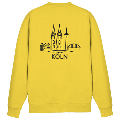 Köln Skyline (großer Druck auf dem Rücken) - Basic Sweatshirt