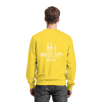 Köln Skyline (großer Druck auf dem Rücken) - Basic Sweatshirt