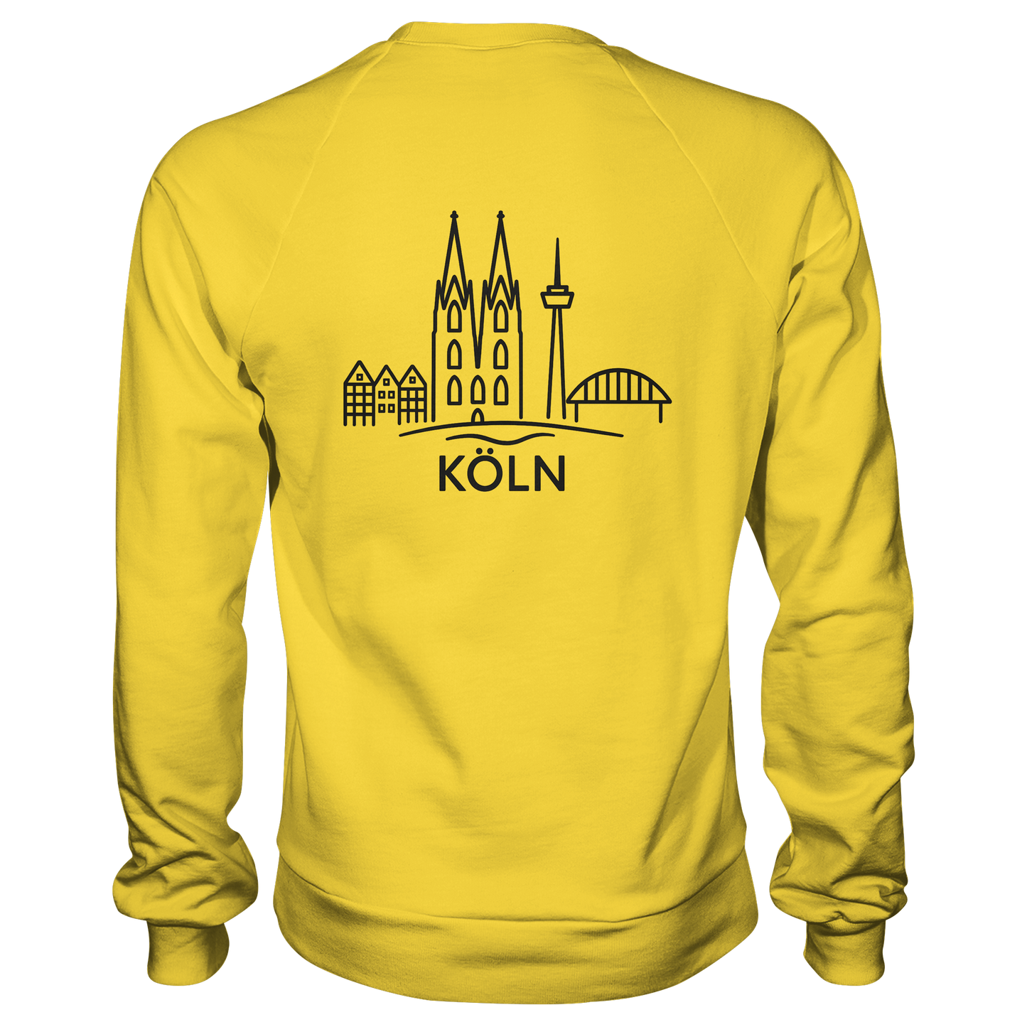Köln Skyline (großer Druck auf dem Rücken) - Basic Sweatshirt