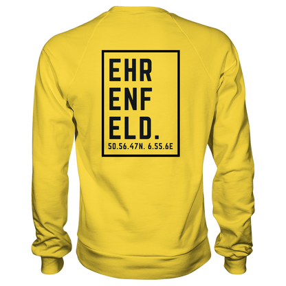 Ehrenfeld Koordinaten (großer Druck auf dem Rücken) - Basic Sweatshirt