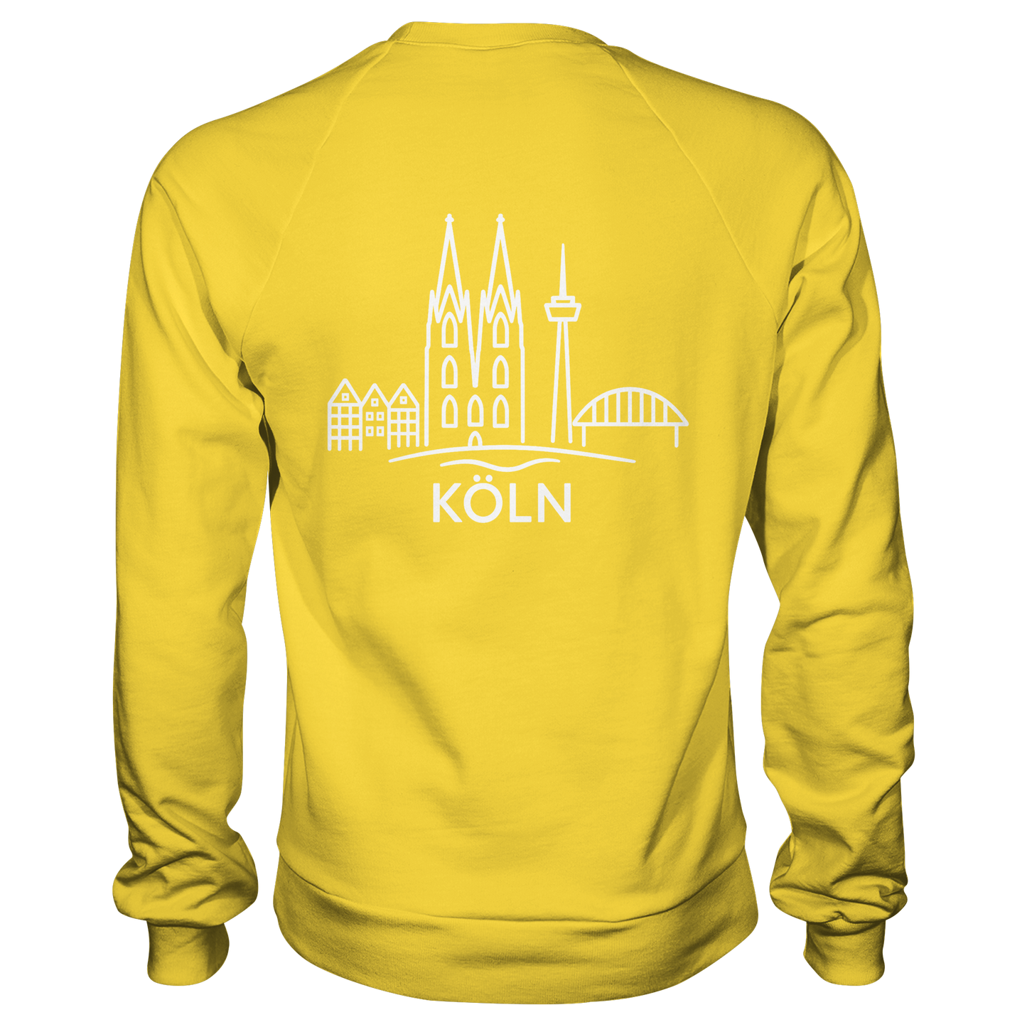 Köln Skyline (großer Druck auf dem Rücken) - Basic Sweatshirt