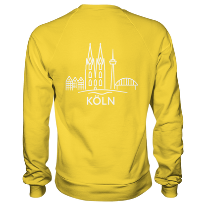Köln Skyline (großer Druck auf dem Rücken) - Basic Sweatshirt