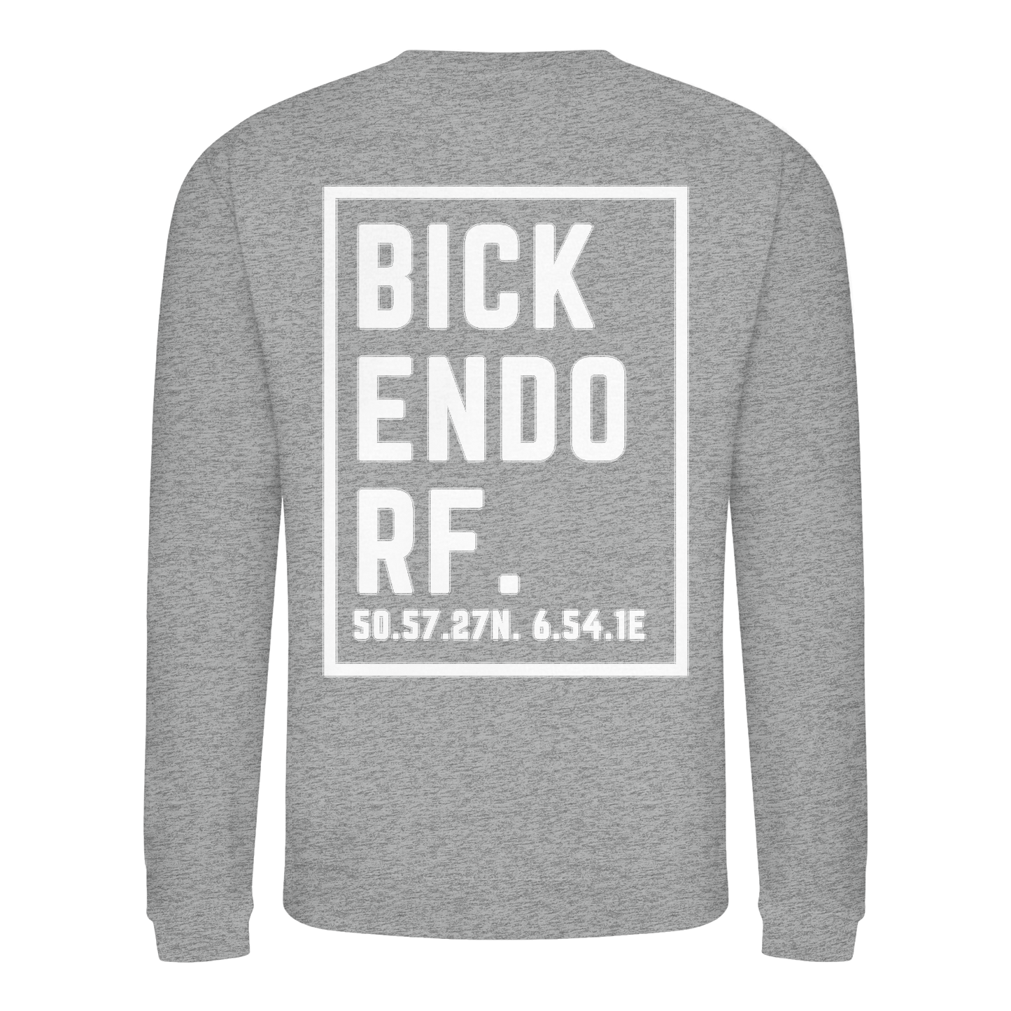 Bickendorf Koordinaten (großer Druck auf dem Rücken) - Basic Sweatshirt
