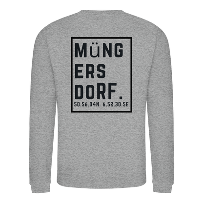 Müngersdorf Koordinaten (großer Druck auf dem Rücken) - Basic Sweatshirt