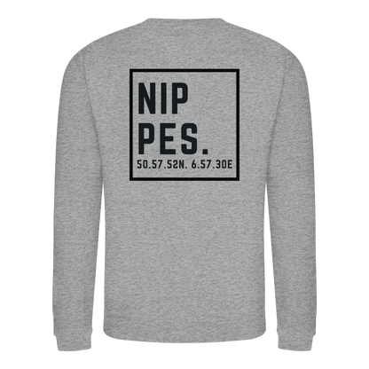 Nippes Koordinaten (großer Druck auf dem Rücken) - Basic Sweatshirt