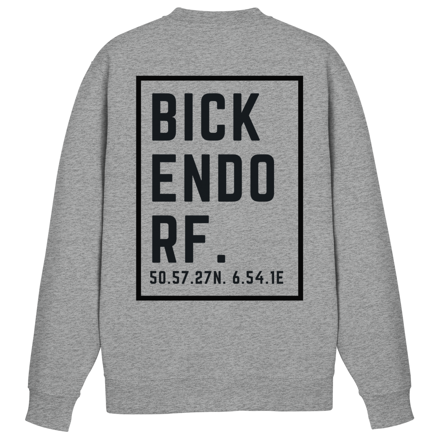 Bickendorf Koordinaten (großer Druck auf dem Rücken) - Basic Sweatshirt
