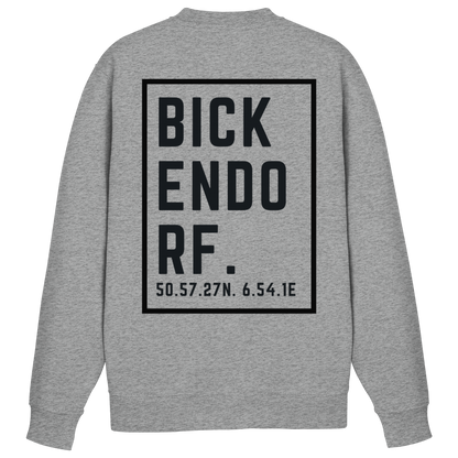 Bickendorf Koordinaten (großer Druck auf dem Rücken) - Basic Sweatshirt