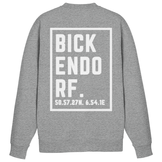 Bickendorf Koordinaten (großer Druck auf dem Rücken) - Basic Sweatshirt
