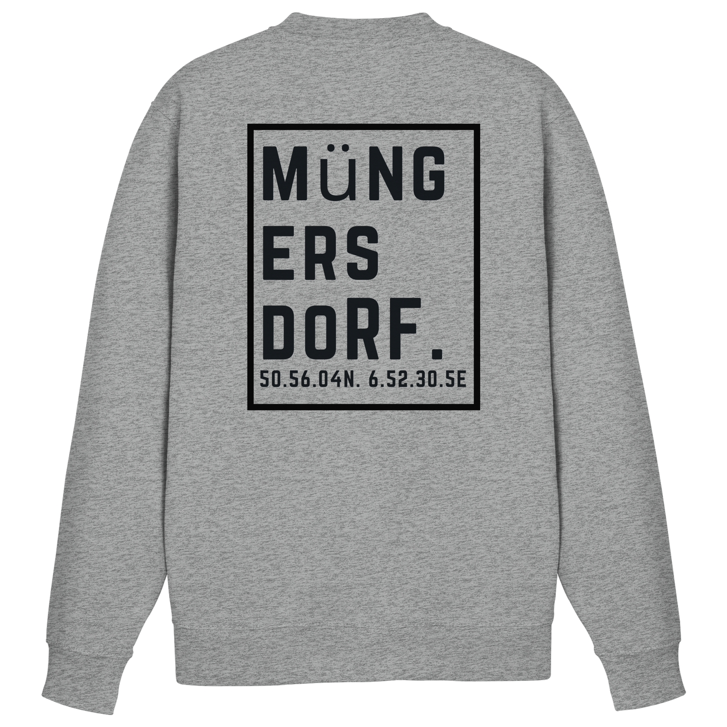 Müngersdorf Koordinaten (großer Druck auf dem Rücken) - Basic Sweatshirt