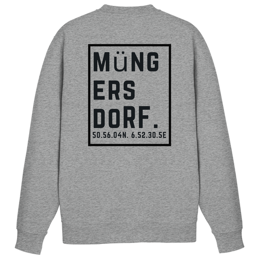 Müngersdorf Koordinaten (großer Druck auf dem Rücken) - Basic Sweatshirt