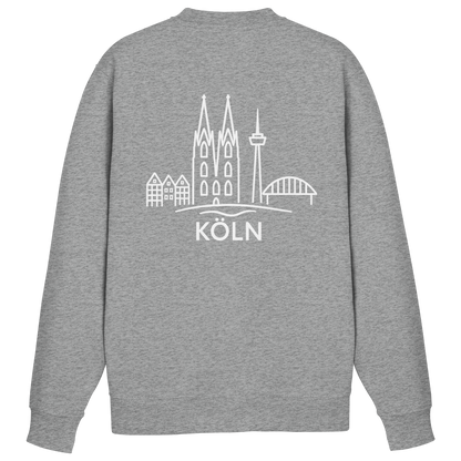 Köln Skyline (großer Druck auf dem Rücken) - Basic Sweatshirt